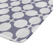 Planche À Découper pois blanc gris et motif (Coin)