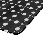 Planche À Découper Pois blancs, Motif à points Polka, points, pointil (Coin)