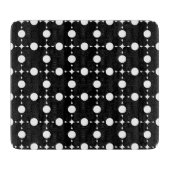 Planche À Découper Pois blancs, Motif à points Polka, points, pointil (Devant)