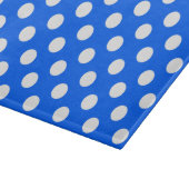 Planche À Découper Pois blancs sur bleu royal (Coin)