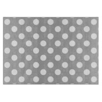 Pois blancs sur gris
