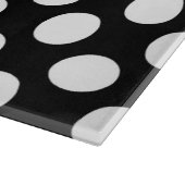 Planche À Découper Pois noirs et blancs, Motif Polka (Coin)