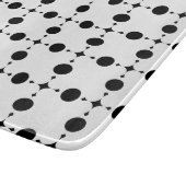 Planche À Découper Pois noirs, Motif à points Polka, points, pointill (Coin)