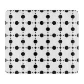 Planche À Découper Pois noirs, Motif à points Polka, points, pointill (Devant)