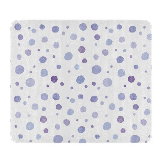 Planche À Découper pois peint à la main (Devant)