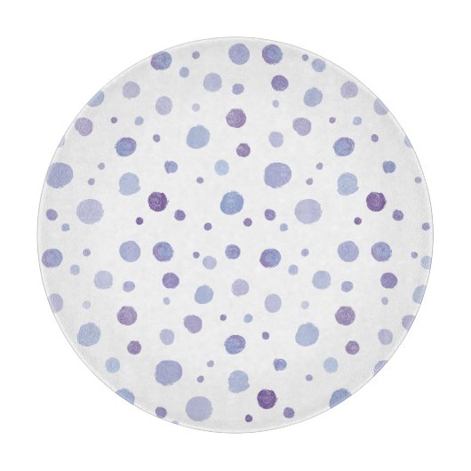 Planche À Découper pois peints à la main (Devant)