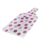 Planche À Découper Pois rose classique sur blanc (Coin)