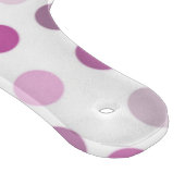 Planche À Découper Pois rose classique sur blanc (Coin)