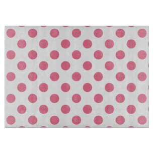 Planche À Découper Pois rose et blanc