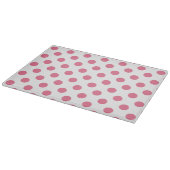 Planche À Découper Pois rose et blanc (Coin)
