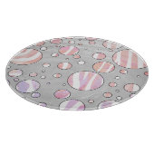 Planche À Découper Pois rose et blanc Zebra (Coin)