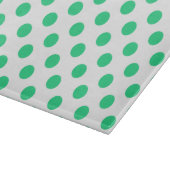 Planche À Découper Pois verts et blancs (Coin)