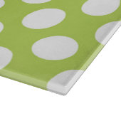 Planche À Découper Pois verts, Motif à points Polka, points, pointill (Coin)