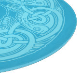 Planche À Découper Poisson à nouer celtique en bleu (Coin)