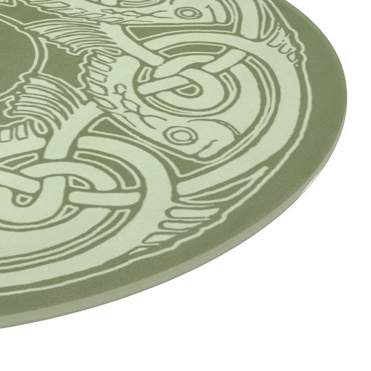 Planche À Découper Poisson à nouer celtique en vert (Coin)