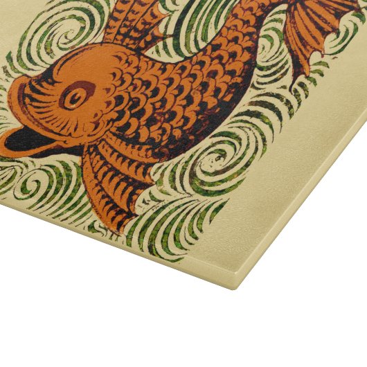 Planche À Découper Poisson Antique Carrelage Ancien art (Coin)