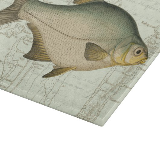 Planche À Découper Poisson d'eau douce sur la carte (Coin)