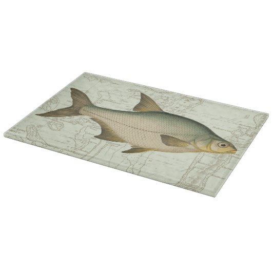 Planche À Découper Poisson d'eau douce sur la carte (Coin)