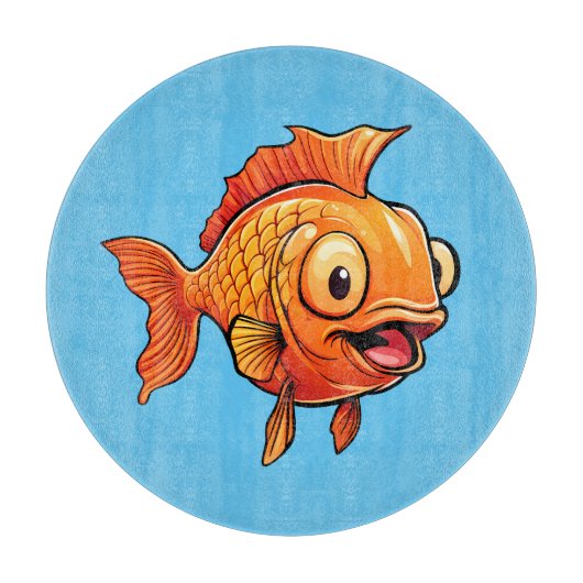 Planche À Découper Poisson d'or (Devant)