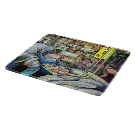 Planche À Découper Poisson fin frais du vendredi, Singapour (Coin)