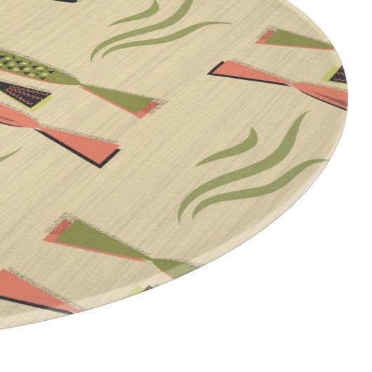 Planche À Découper Poisson Moderne Du Milieu Du Siècle (Coin)