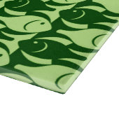 Planche À Découper Poisson moderne du milieu du siècle, chaux et vert (Coin)