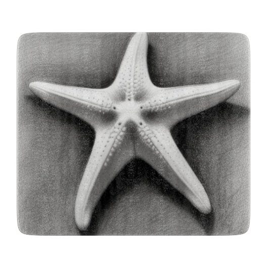 Planche À Découper Poisson noir et blanc (Devant)