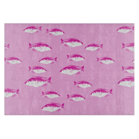 Planche À Découper Poisson rose (Devant)