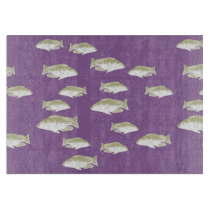 Planche À Découper Poisson sur violet