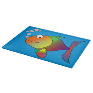 Planche À Découper Poissons heureux