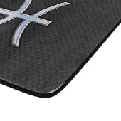 Planche À Découper Poissons modernes signe Zodiac serpent noir style  (Coin)