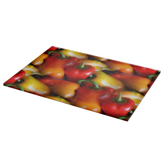 Planche À Découper Poivrons rouges et jaunes (Coin)