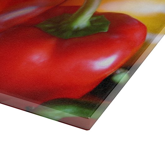 Planche À Découper Poivrons rouges et jaunes (Coin)