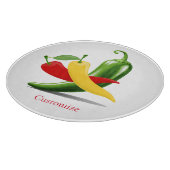 Planche À Découper Poivrons verts rouges chili Thunder_Cove (Coin)