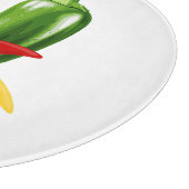 Planche À Découper Poivrons verts rouges chili Thunder_Cove (Coin)