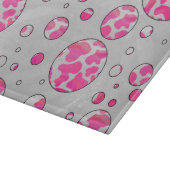 Planche À Découper Poka Dot Vache rose et blanc (Coin)