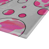 Planche À Découper Poka Dot Vache rose et blanc (Coin)