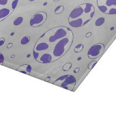 Planche À Découper Polka blanc et violet dalmate (Coin)