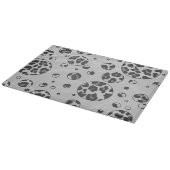 Planche À Découper Polka Dot Leopard Design noir et blanc (Coin)