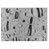 Planche À Découper Polka Dot Tiger noir et blanc (Devant)