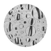 Planche À Découper Polka Dot Tiger noir et blanc (Devant)