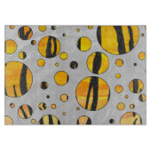 Planche À Découper Polka Dot Tiger noir et orange (Devant)