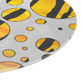 Planche À Découper Polka Dot Tiger noir et orange (Coin)