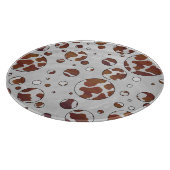Planche À Découper Polka Dot Vache Brown et blanche (Coin)
