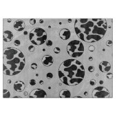 Planche À Découper Polka Dot Vache noir et blanc (Devant)