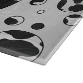 Planche À Découper Polka Dot Vache noir et blanc (Coin)