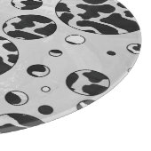 Planche À Découper Polka Dot Vache noir et blanc (Coin)