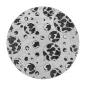 Planche À Découper Polka Dot Vache noir et blanc (Devant)
