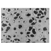 Planche À Découper Polka en Dalmatie noir et blanc (Devant)