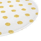 Planche À Découper Polka Gold Parties scintillant points Texture (Coin)